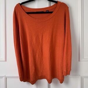 Cyrus Rust Ribbed Knit Sweater 2X | Cozy PNW Oversized Pullover